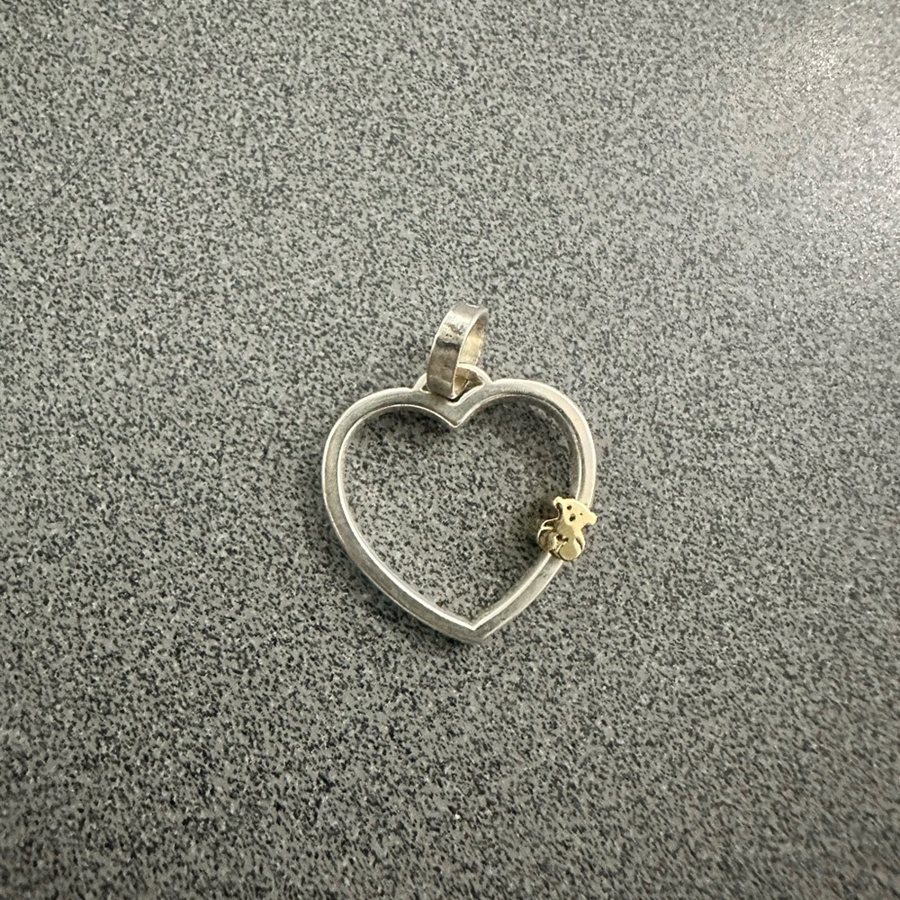 Tous two-toned heart pendant